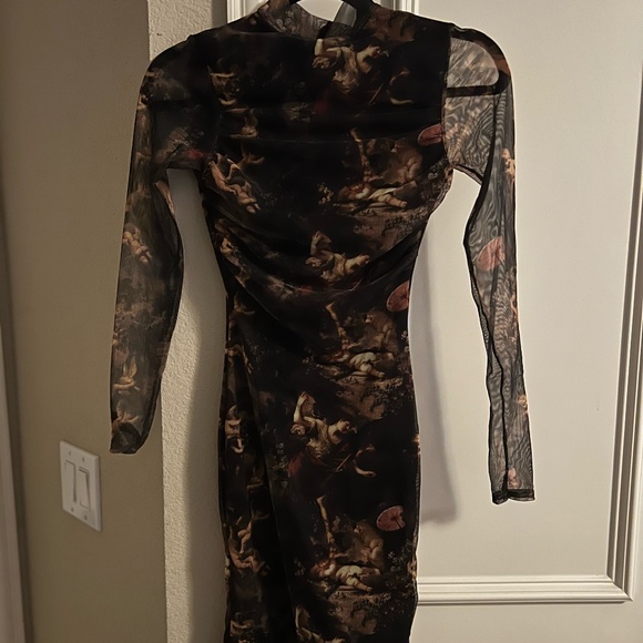 gold metallic dress for women Oriana Metallic Gold Foil Knit Maxi Dress